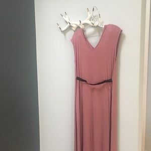 Light cotton maternity maxi dress.